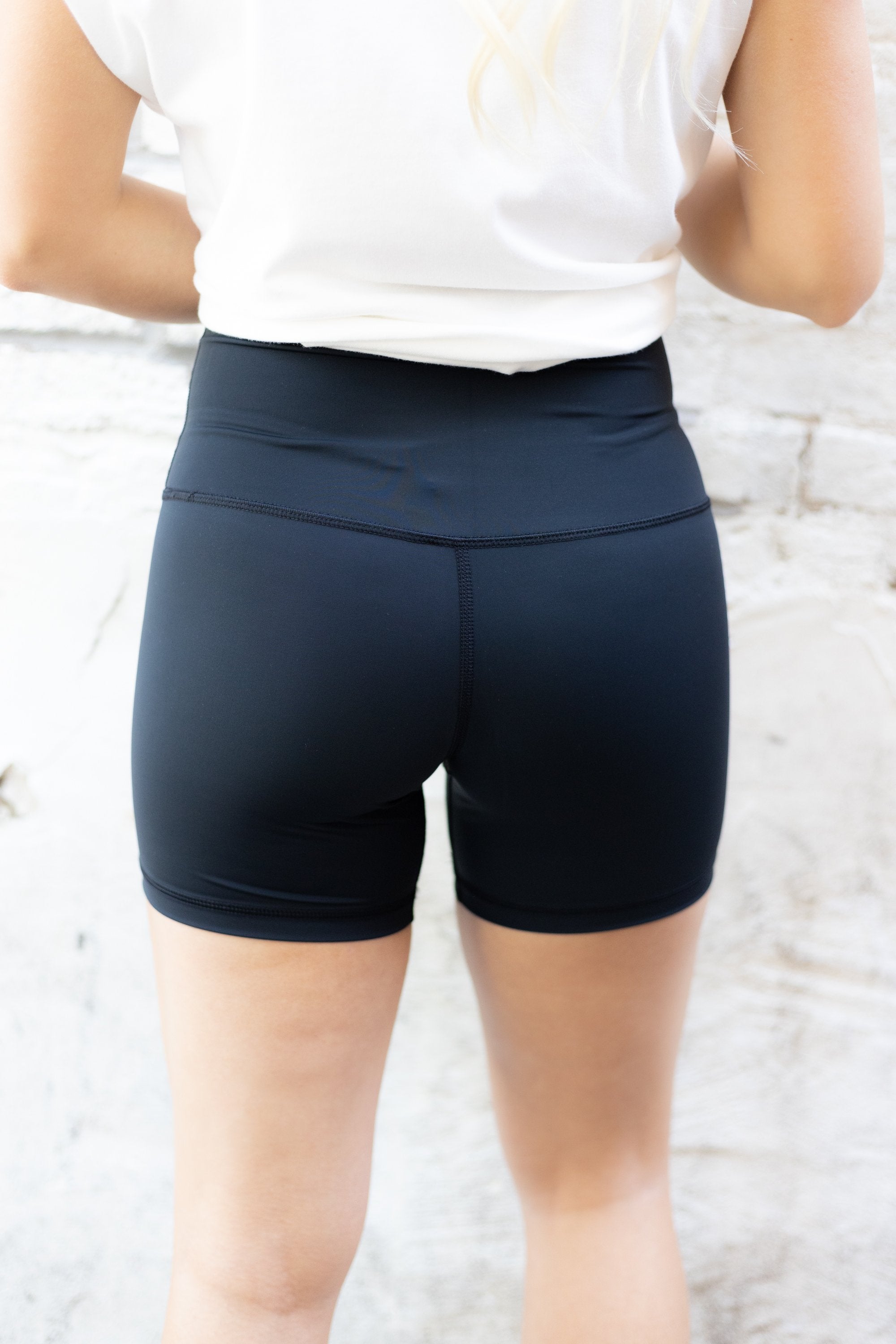 Make It Happen Biker Shorts - Black