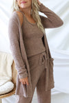 Carefree Living Cardigan - Mocha