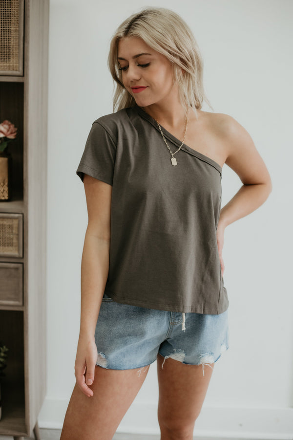 Casual Upgrade Top - Dark Olive