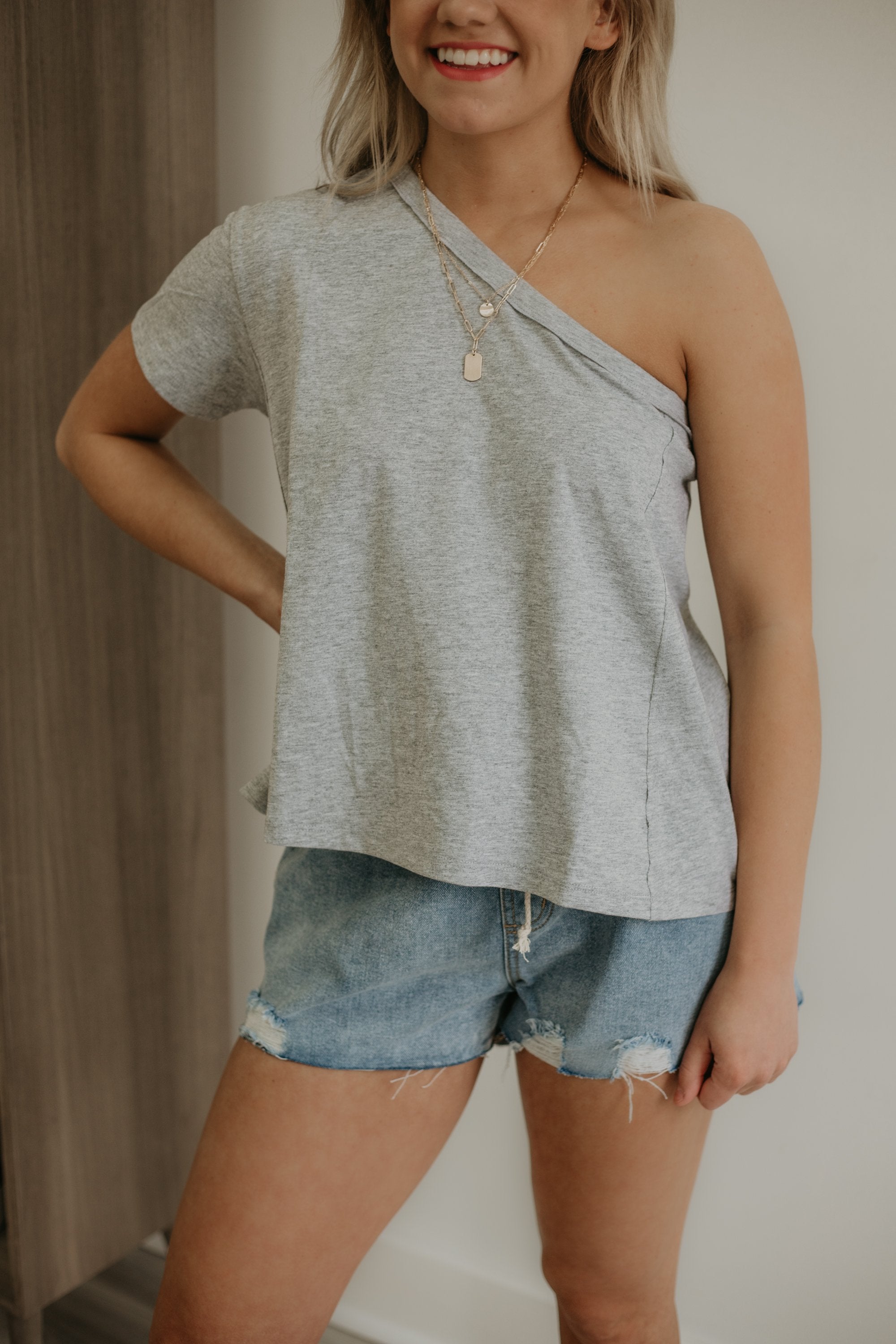 Casual Upgrade Top - Heather Grey