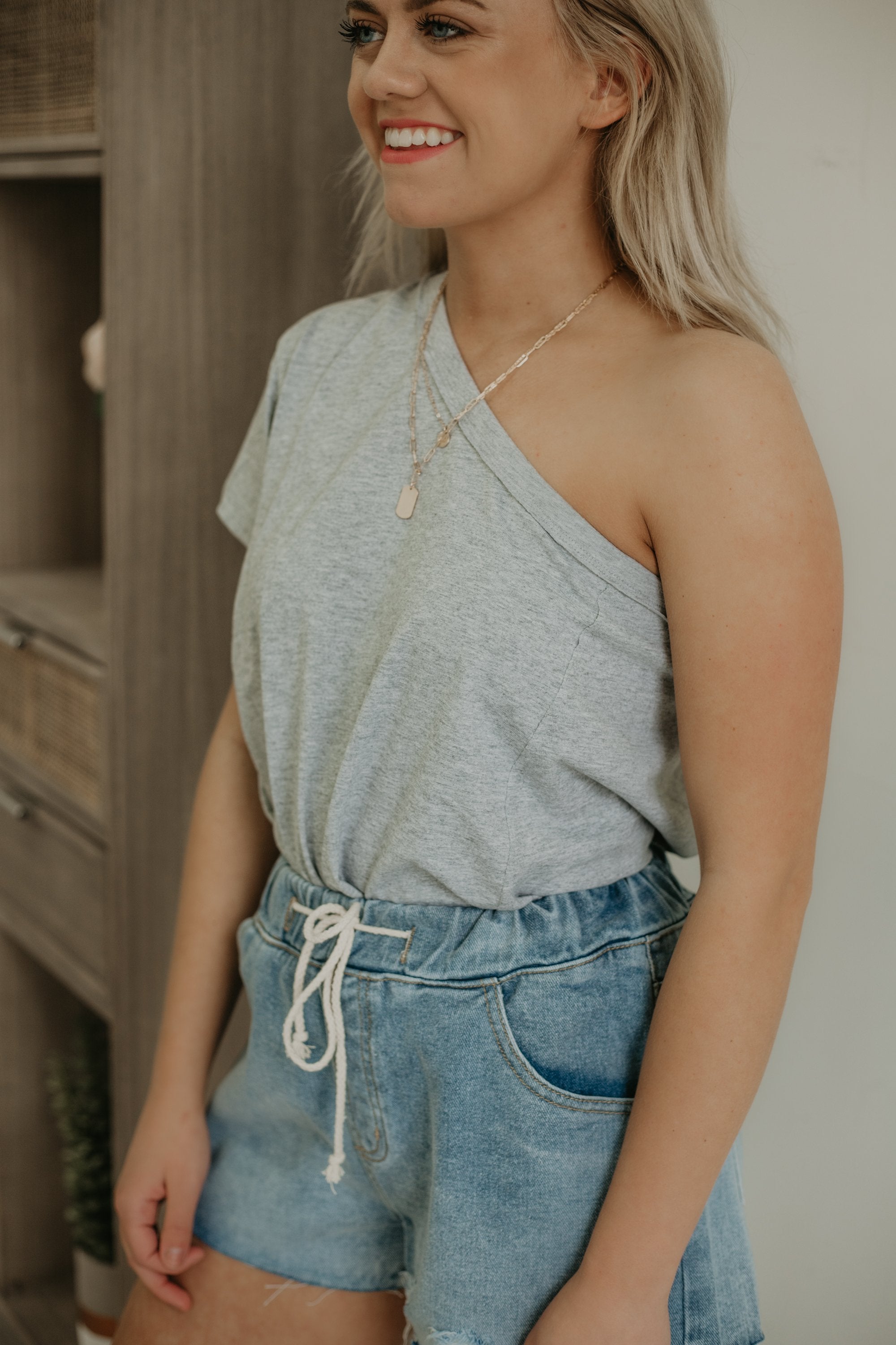 Casual Upgrade Top - Heather Grey