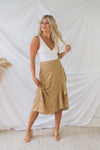 Chance To Romance Midi Skirt - Mustard