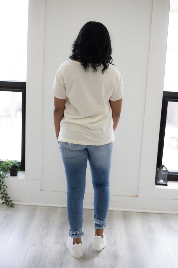 Don't Be Shy Tee - Cream