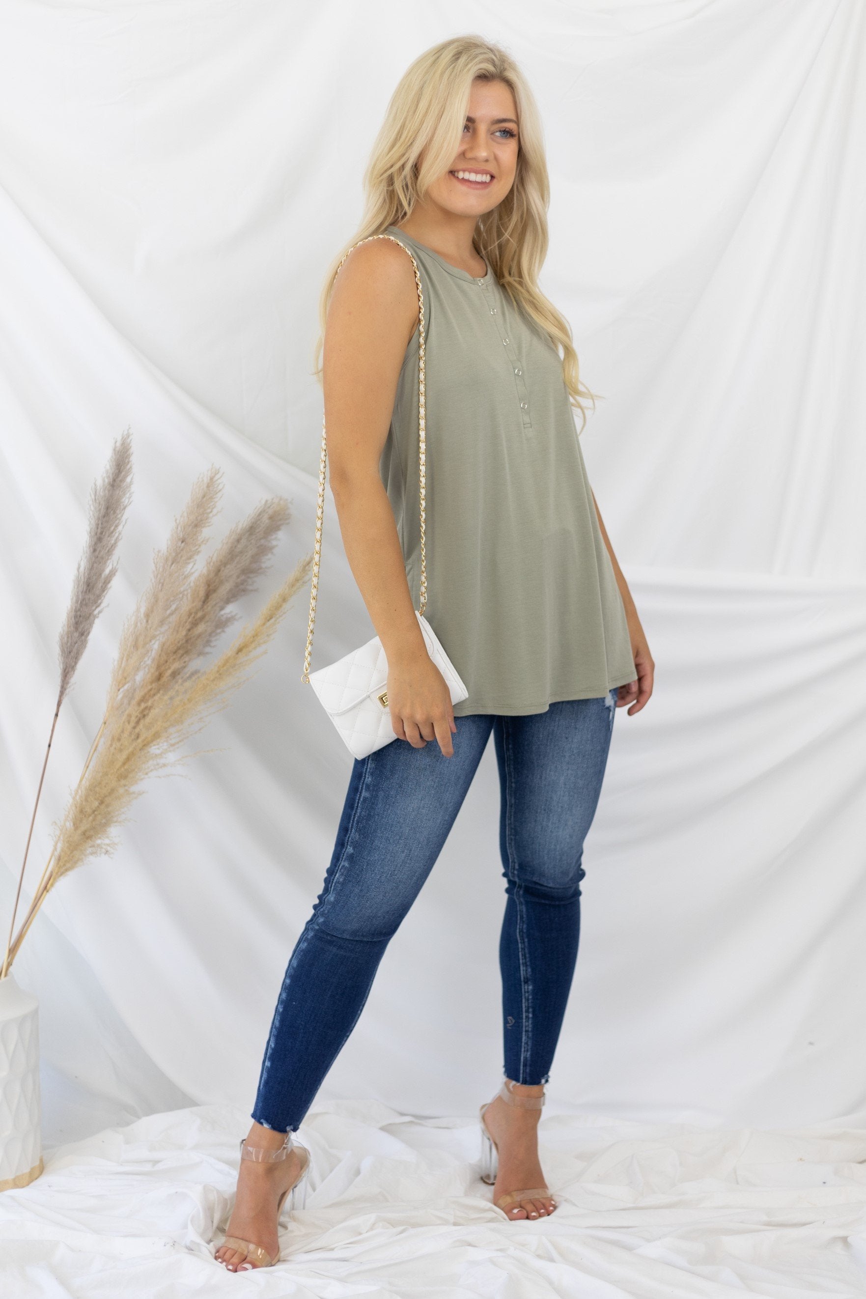 Effortless Lifestyle Tank - Light Sage