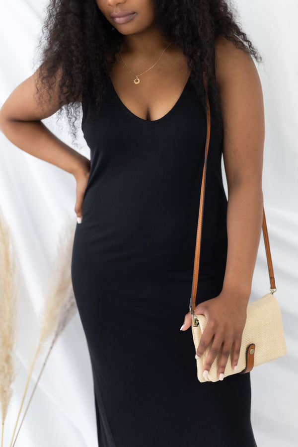 Favorite Idea Midi Dress - Black