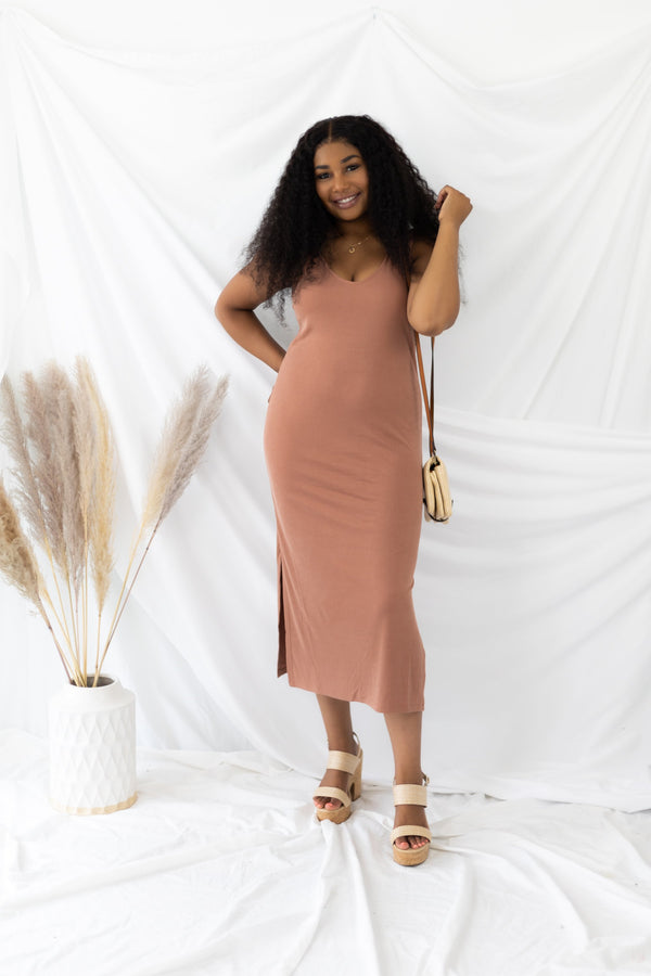 Favorite Idea Midi Dress - Spice