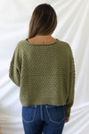 Fill Me In Sweater - Olive