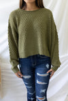 Fill Me In Sweater - Olive