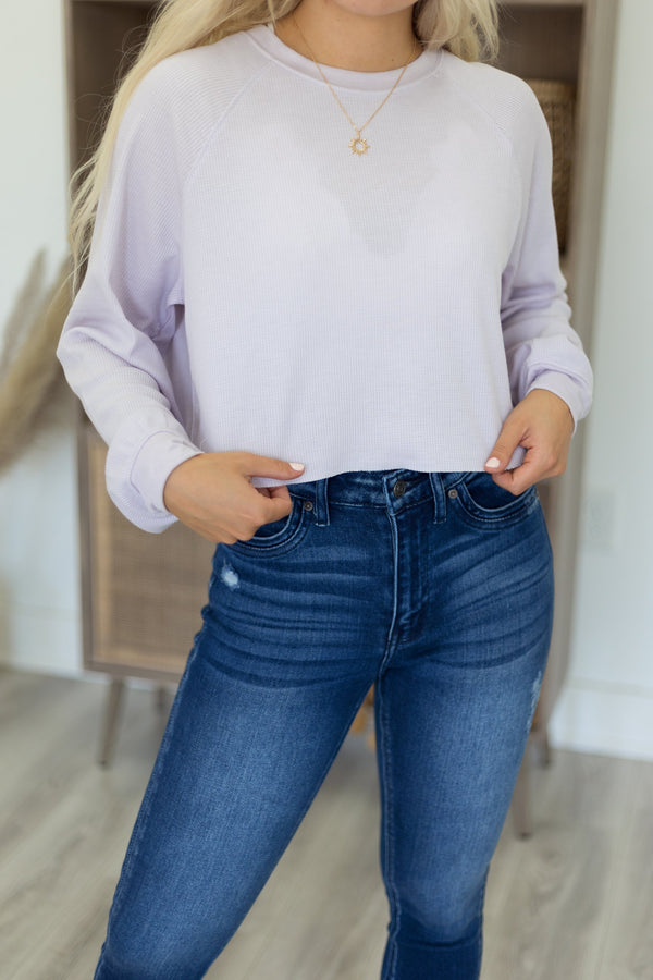 Fly Style Crop Top - Lilac