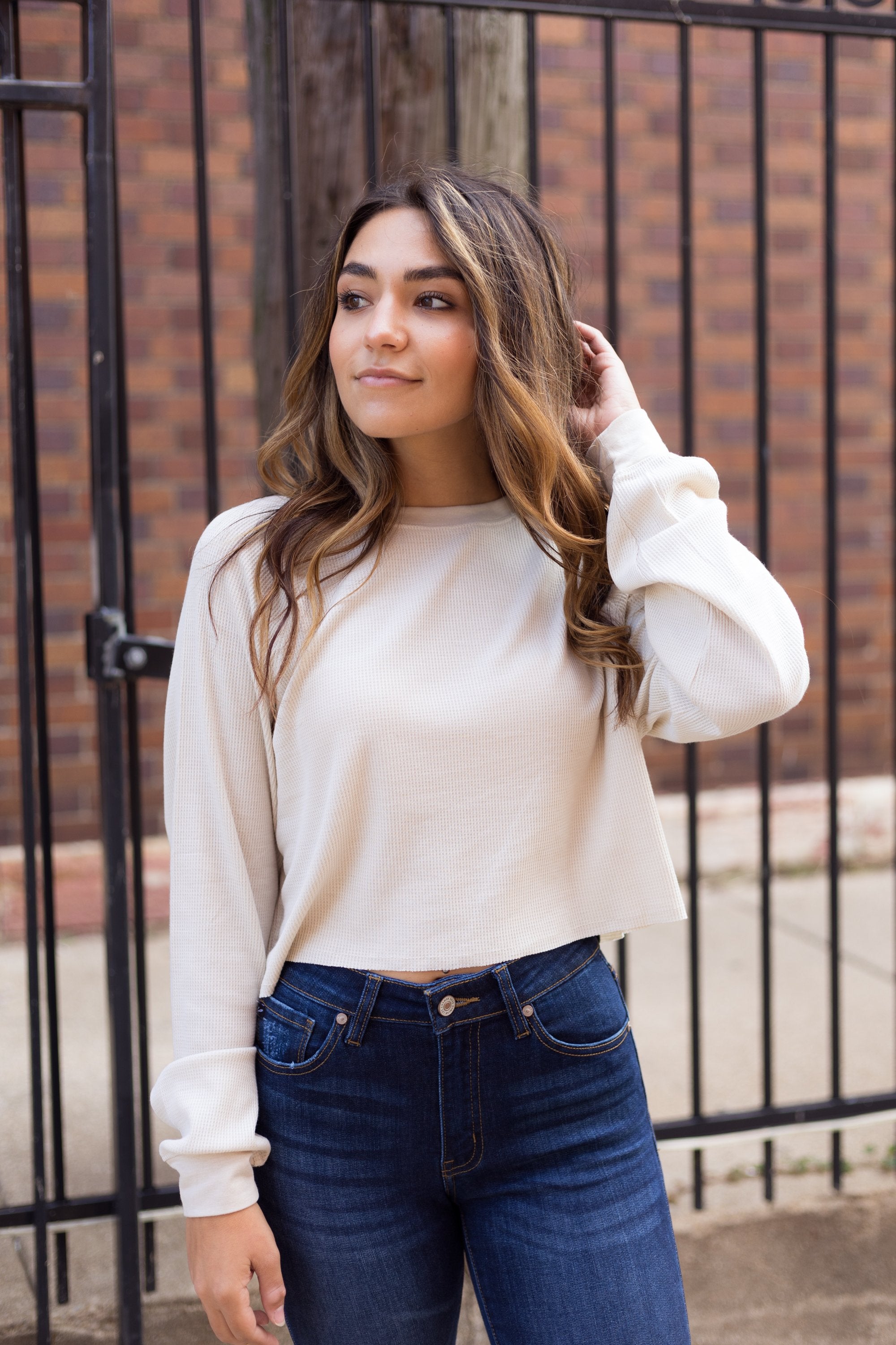 Fly Style Crop Top - Sand