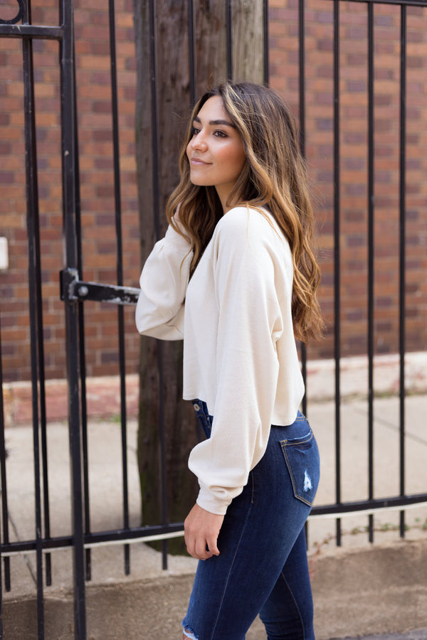 Fly Style Crop Top - Sand