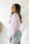 Good Idea Cropped Sweater - Lilac