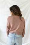 Good Idea Cropped Sweater - Mauve