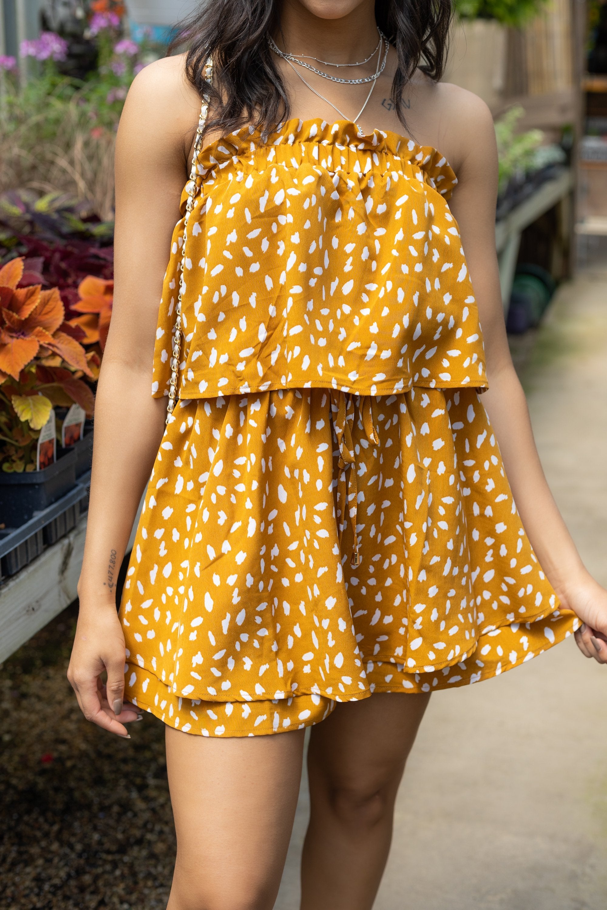 Just Add Sunshine Romper - Mustard