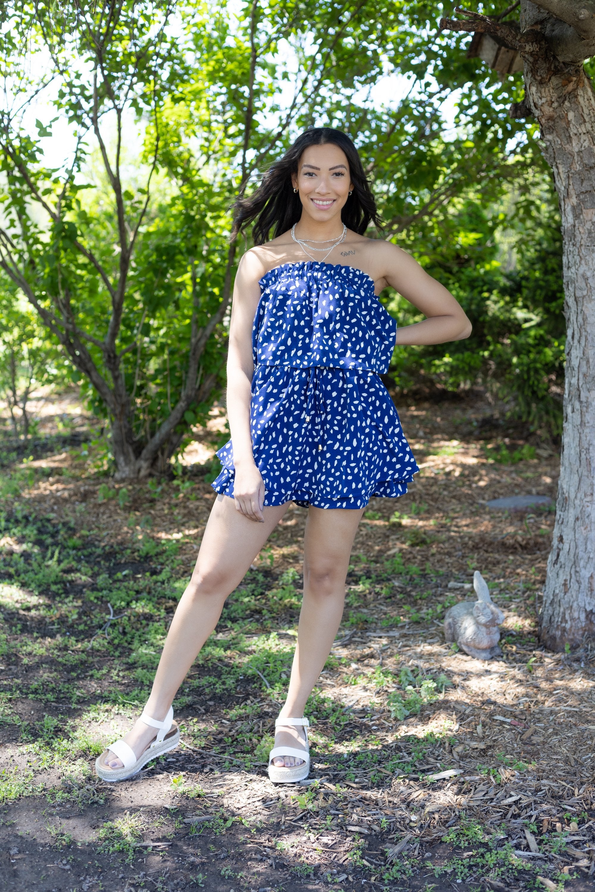 Just Add Sunshine Romper - Navy