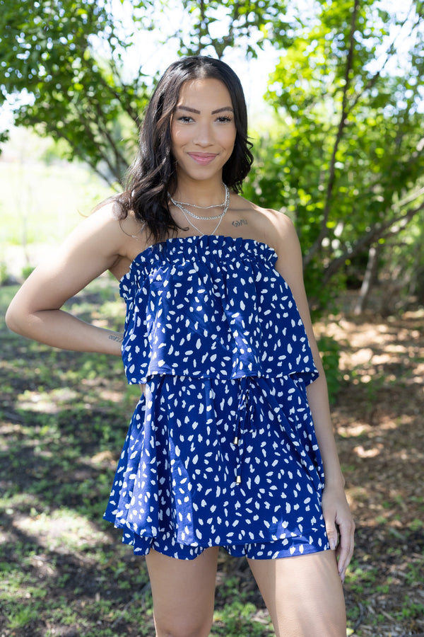 Just Add Sunshine Romper - Navy