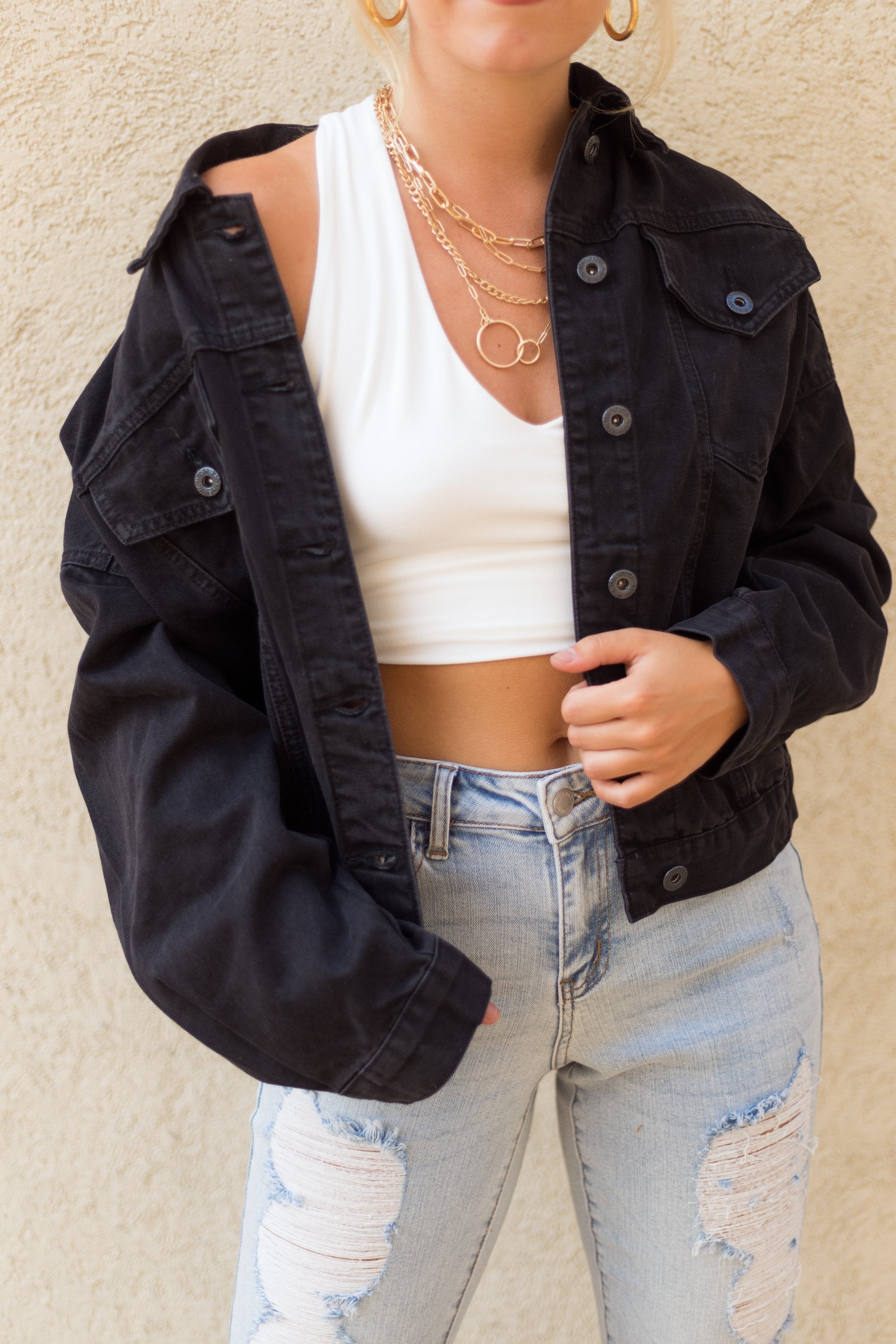 Lake Havasu Denim Jacket - Black