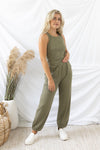 Leisurely Lifestyle Two-Piece Set - Olive