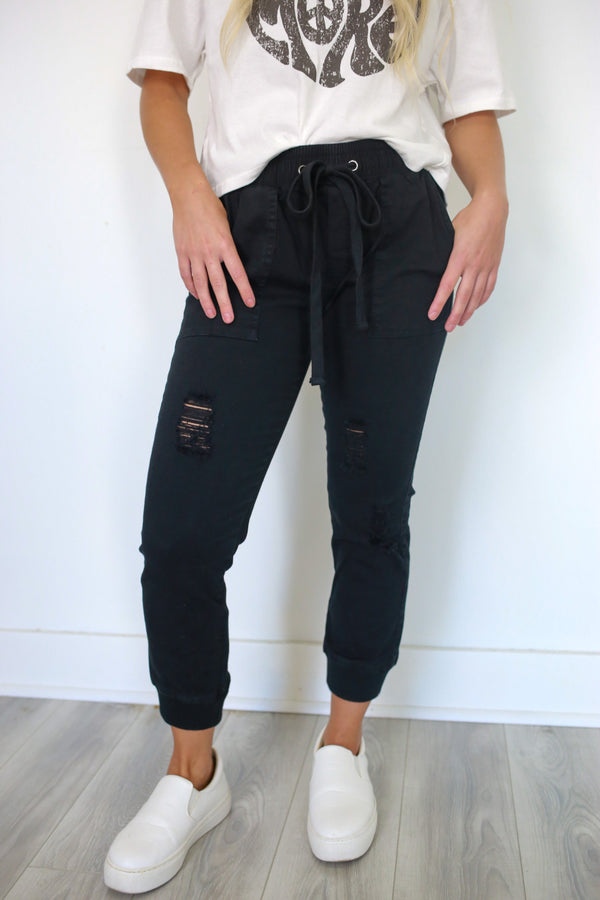Lost Sparks Joggers - Black