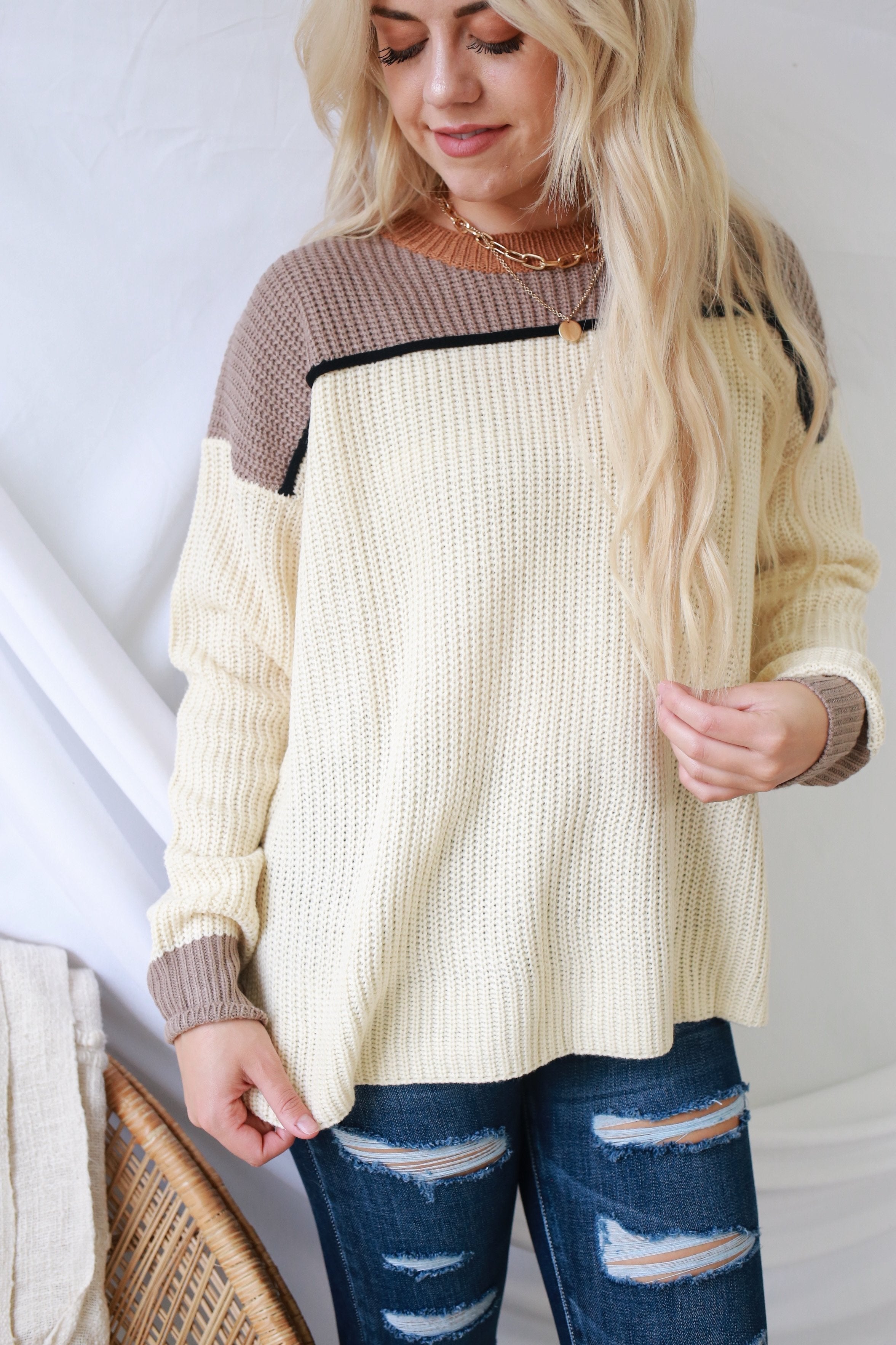 Loved By You Sweater - Cream