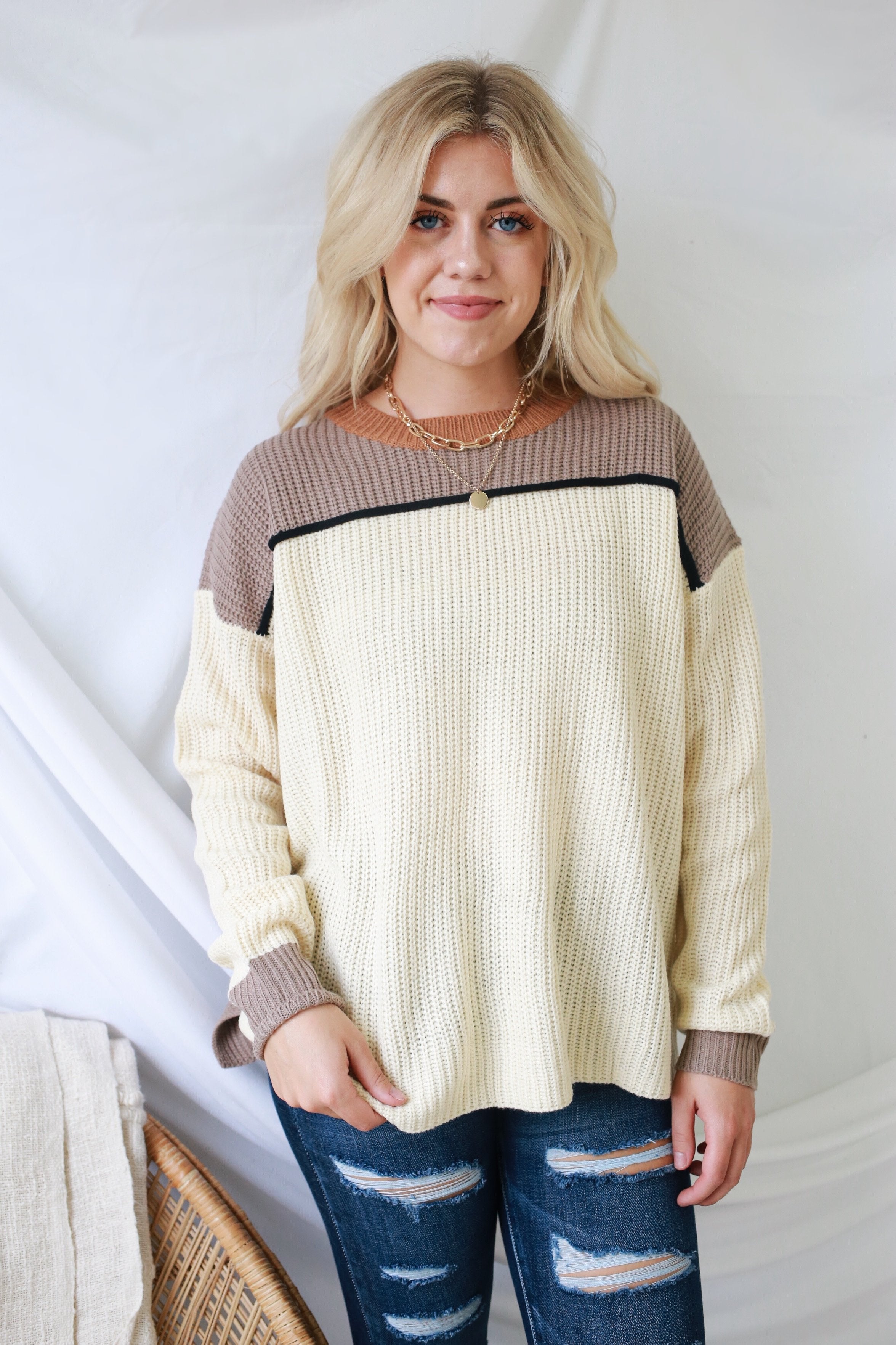 Loved By You Sweater - Cream