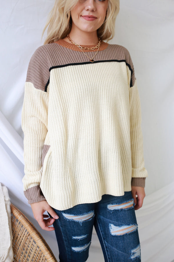 Loved By You Sweater - Cream