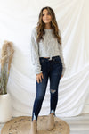 New Fascination Cropped Sweater - Grey