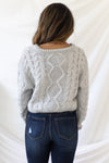 New Fascination Cropped Sweater - Grey