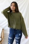 No Matter The Day Sweater - Olive