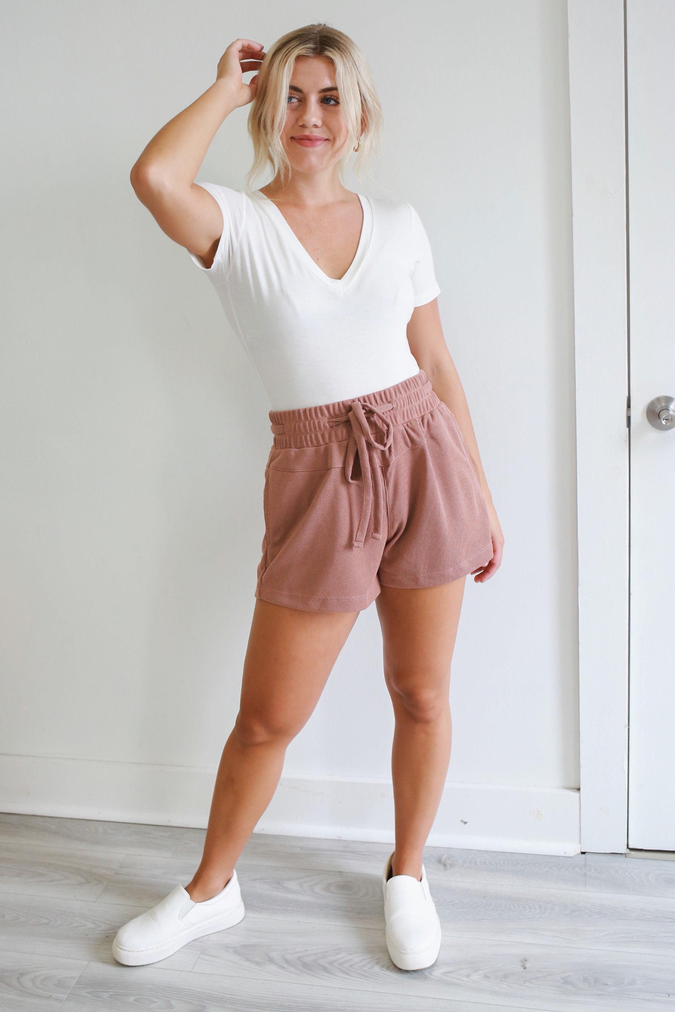 Ready To Lounge Shorts - Mauve