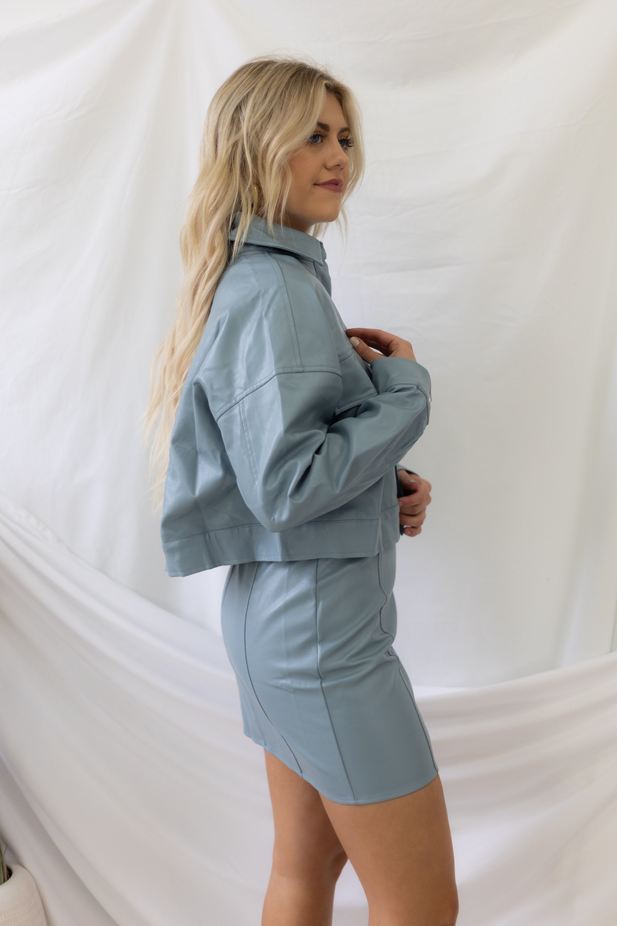 Retro Notion Jacket - Light Blue