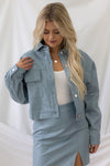 Retro Notion Jacket - Light Blue