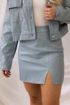 Retro Notion Skirt - Light Blue