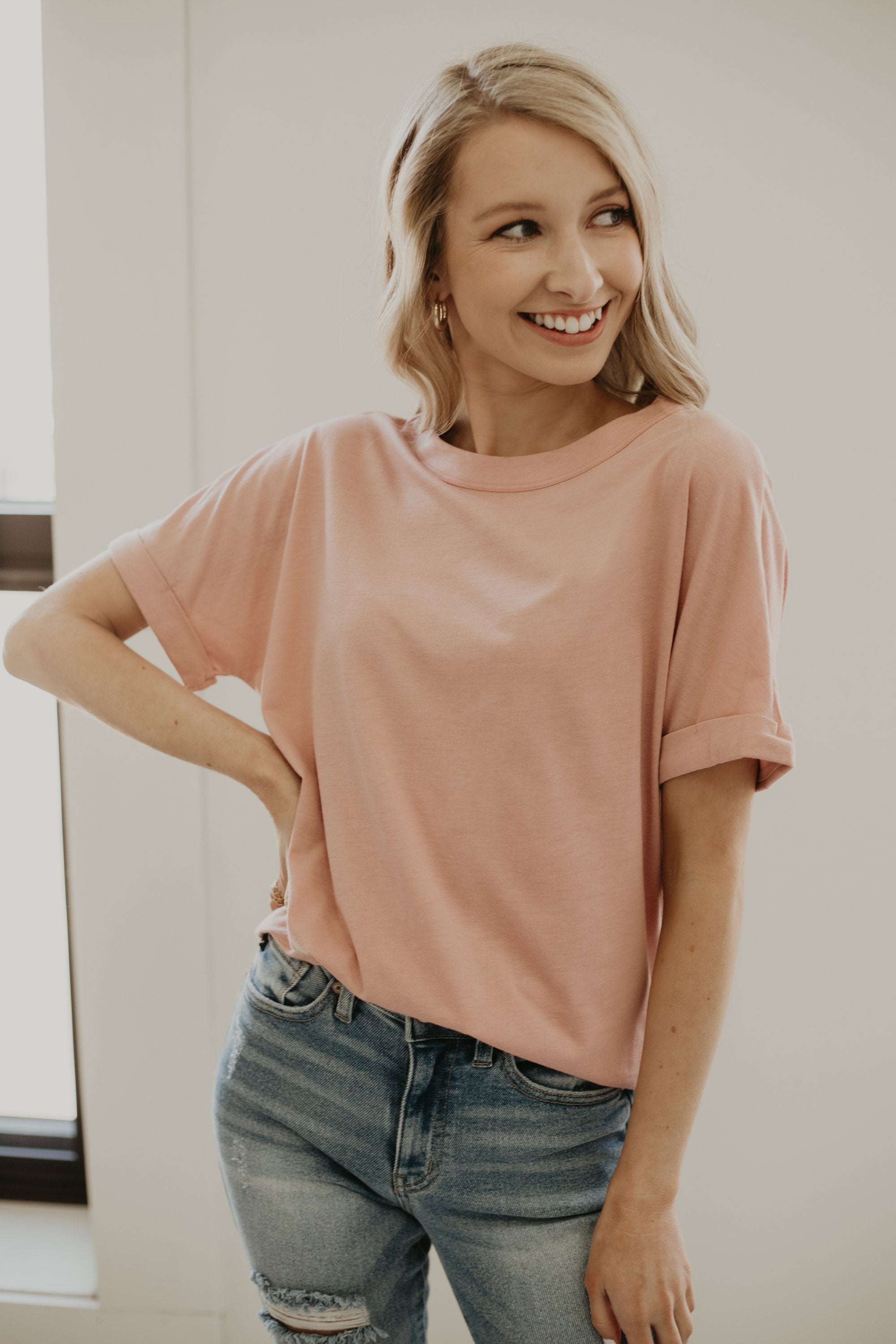 Simpler Times Tee - Blush
