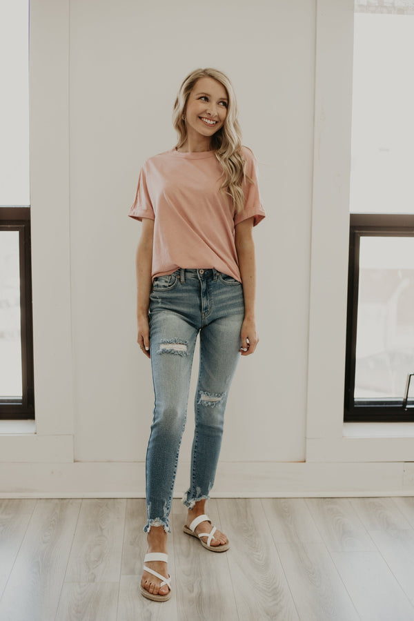 Simpler Times Tee - Blush