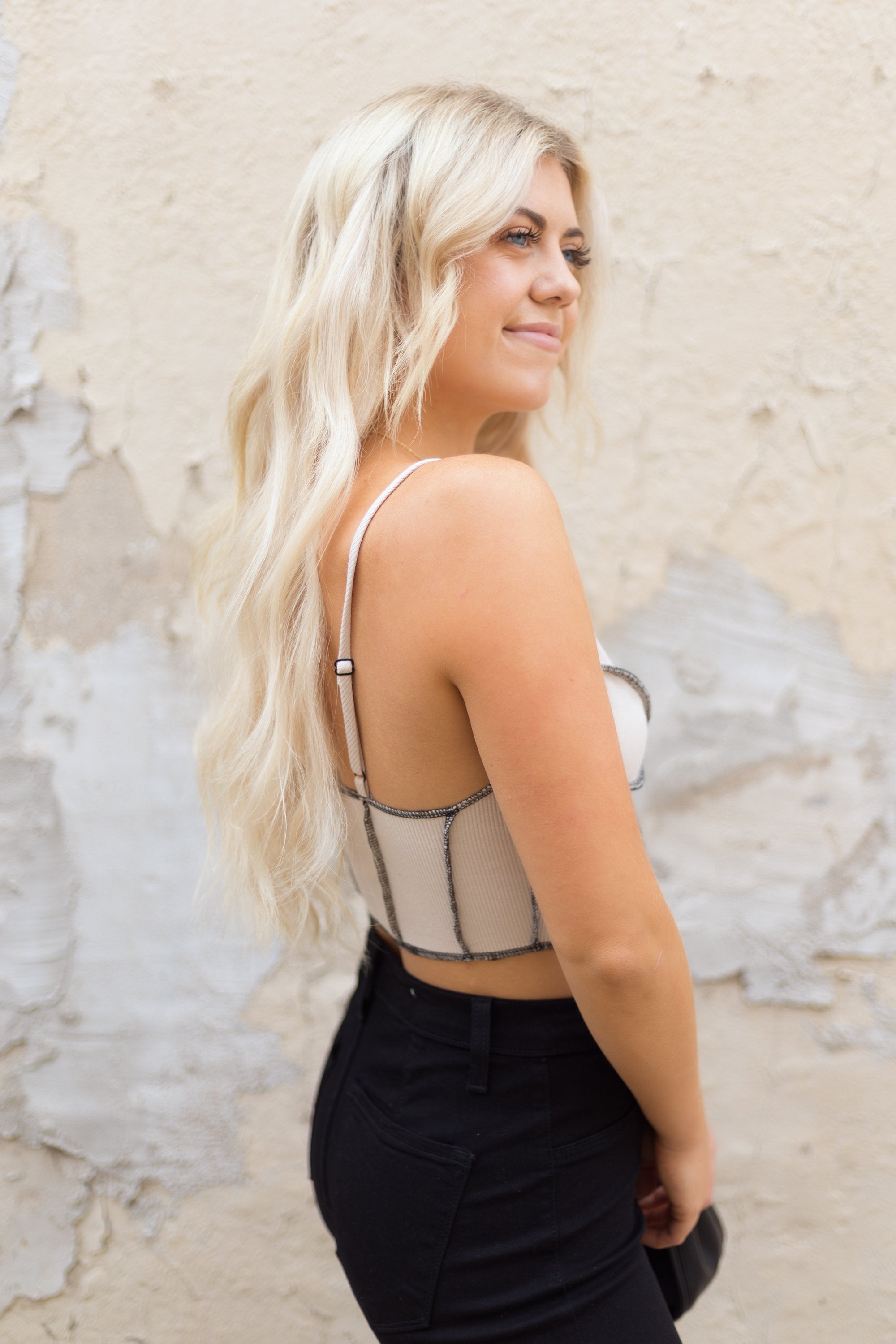 Welcomed Change Bustier Crop Top